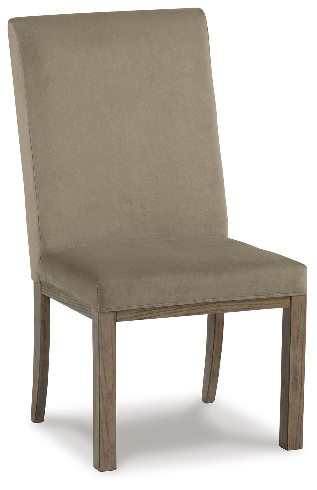Chrestner - Silla de comedor UPH (juego de 2) - Gris/Marrón