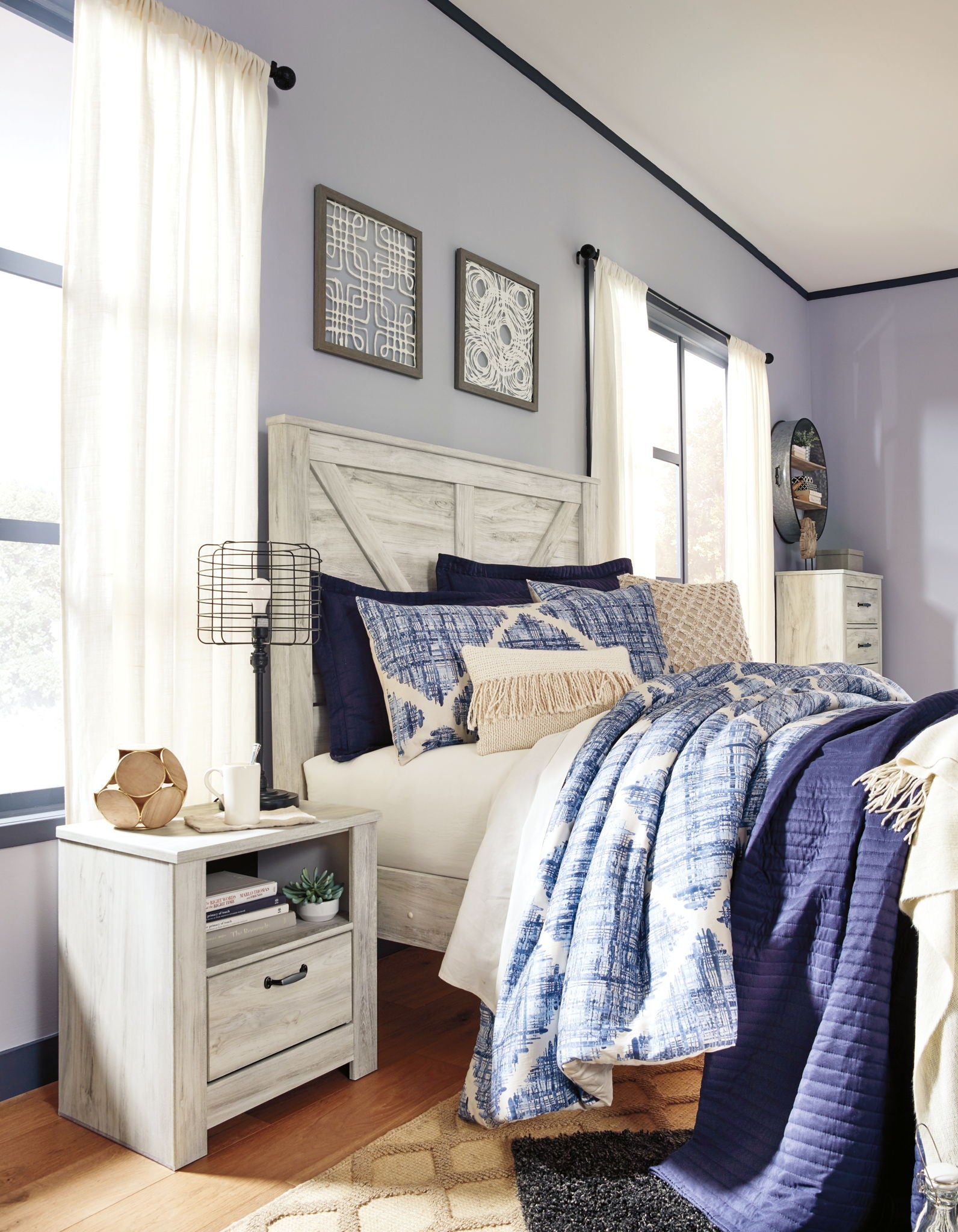 Bellaby - Cama con paneles Crossbuck