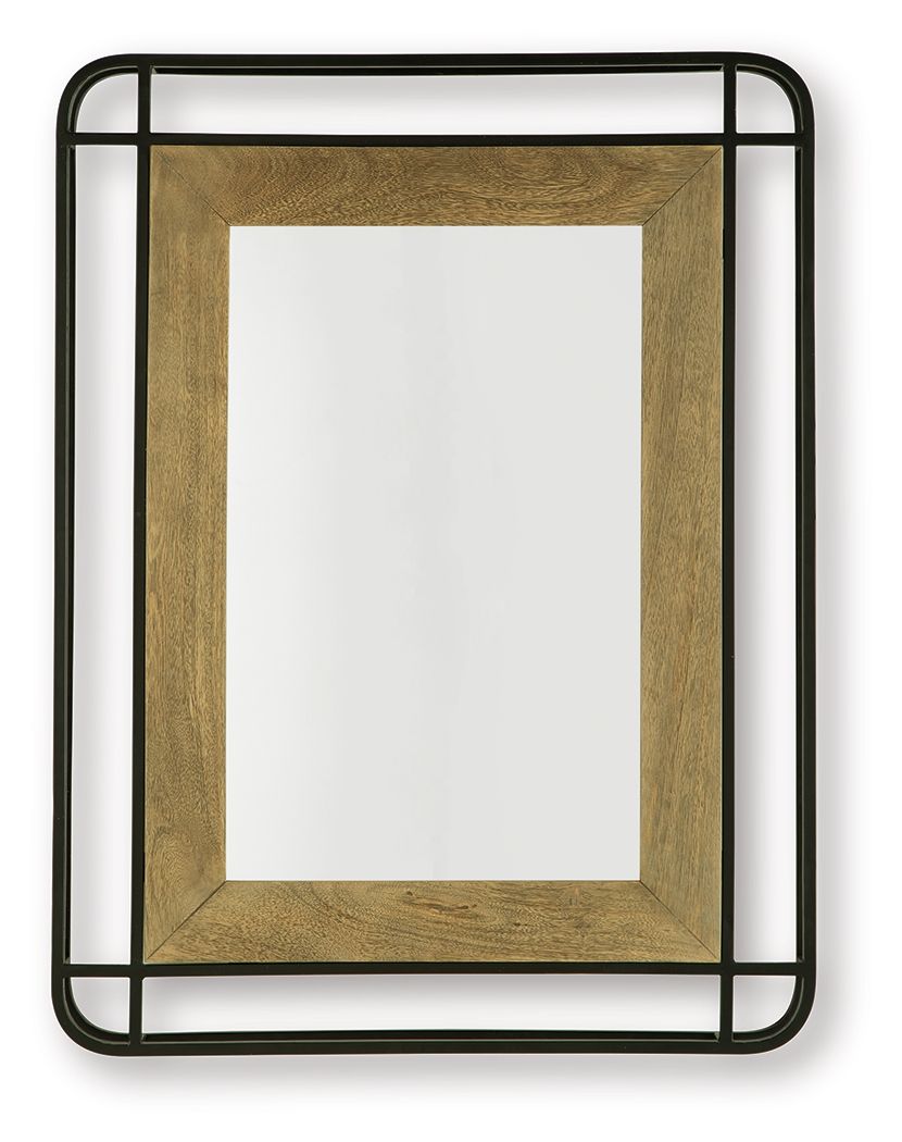 Beelman - Espejo decorativo - Negro/Marrón