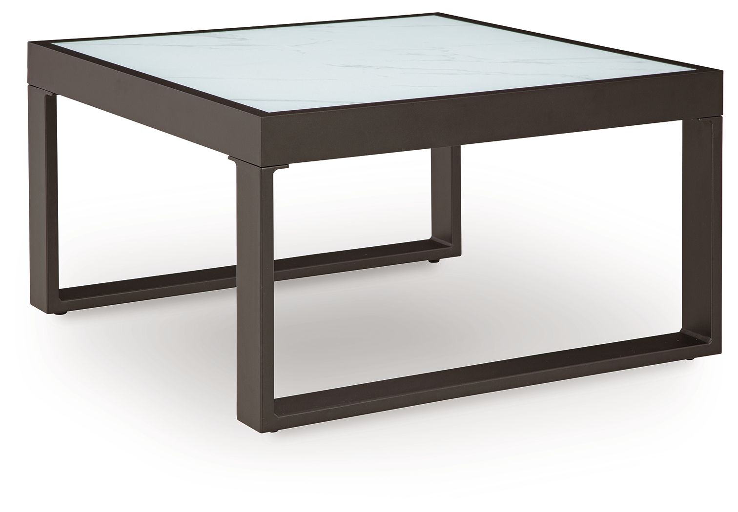 Beachloft - Mesa de cóctel cuadrada - Negro/Gris