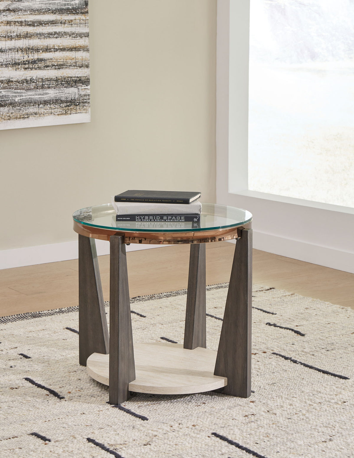 Frazwa - Round End Table - Multi – Furniture World NW