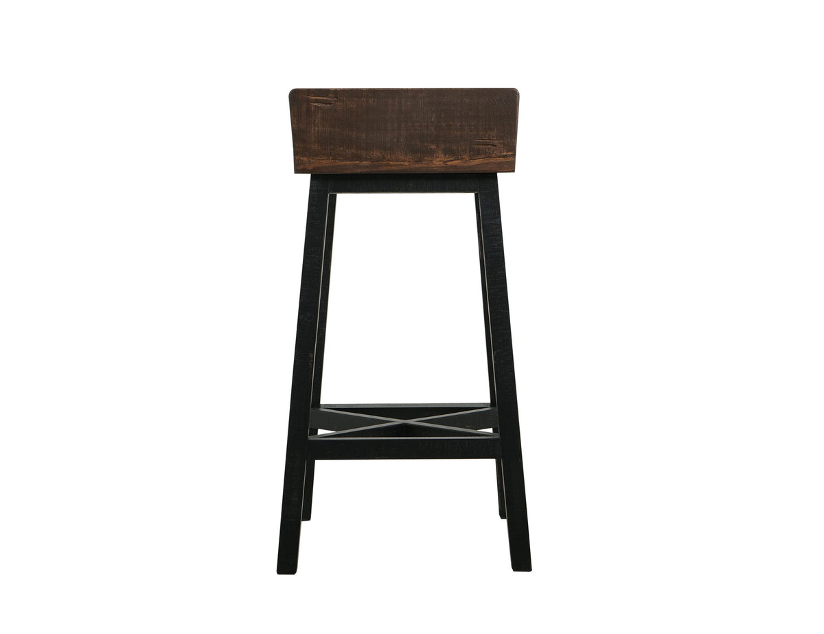 Pueblo - Wooden Seat & Base Stool (Set of 2) – Furniture World NW