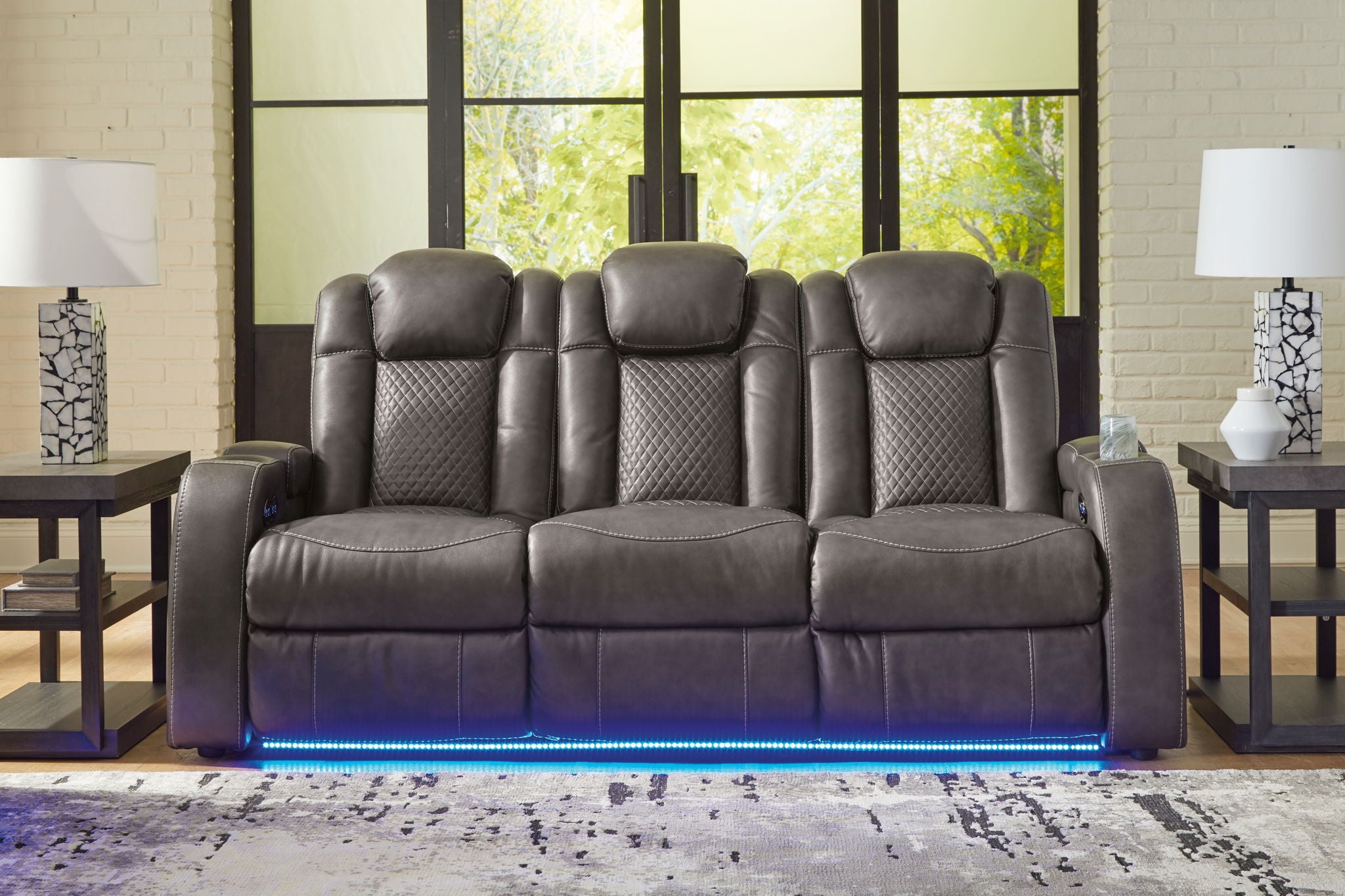 Fyne-dyme - Sofá reclinable eléctrico con reposacabezas ajustable