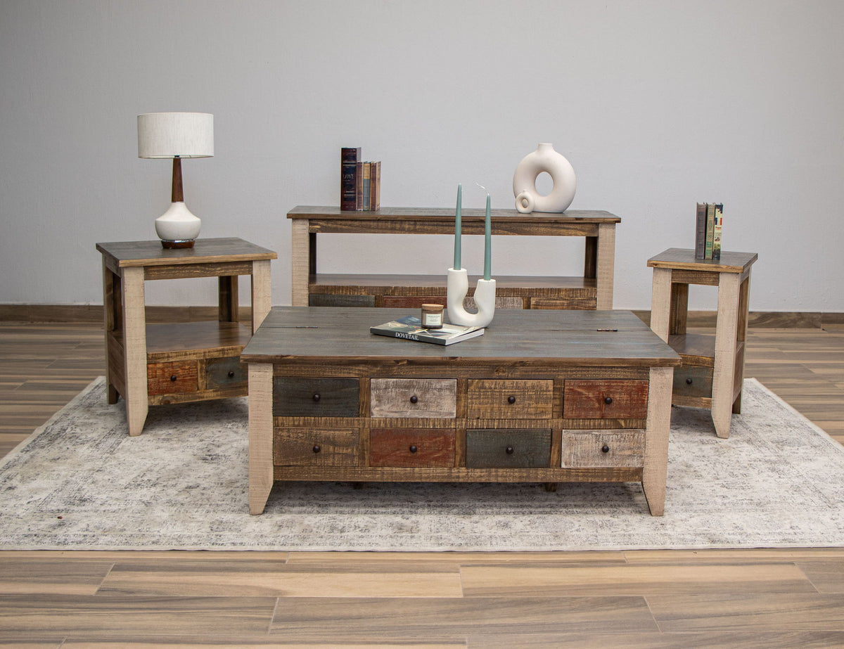 Antique - Multi-Drawer Table With 8 Drawers – Furniture World NW