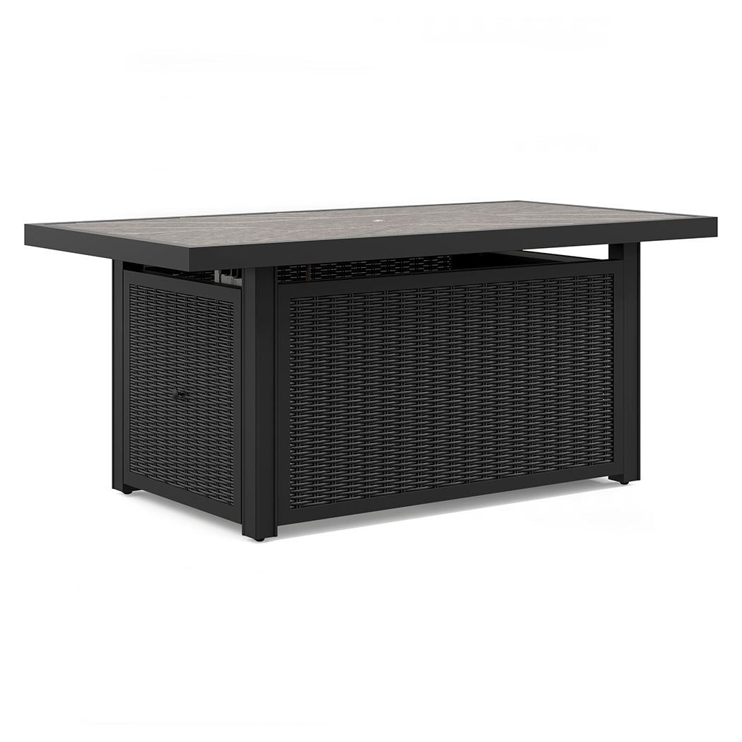 Mesa rectangular con fogata Beachcroft